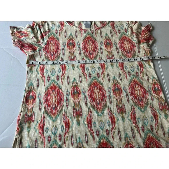 Chico's Women's T-Shirt Southwestern Aztec print - Picture 4 of 5